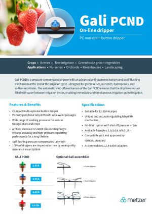 Капкообразувател GALI PC  non drain 8 л/ч   бутон-дрипер